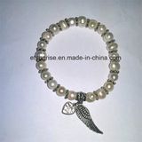 Semi Precious Stone Fashion Crystal Pearl Beaded Jewelry Bracelet