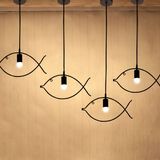 Fashion Designer Fish Shape Design Modern Pendant Light