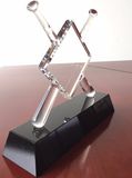 Baseball Crystal Medal-Black Base