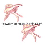 Stainless Steel Bird Rose Gold Stud Earrings