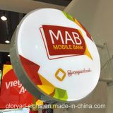 Round Light Boxes Acrylic Signage LED Light Box