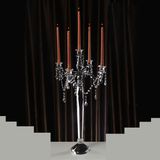 5 Branch Crystal Candle Holder for Wedding Decoration