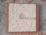Beige Stone Travertine Mosaic for Wall Decoration