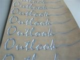 Customized Lettering PU Epoxy & Resin Sticker (DS-07)