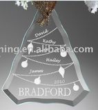 Crystal Christmas Present Hanging on The Tree