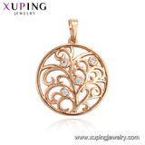 33613 Fashion Elegant Black CZ Stone 18K Gold-Plated Imitation Jewelry Chain Pendant