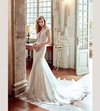 Lace Beading Mermaid Bridal Dress Wedding Gown