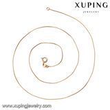 43788 Xuping Fashion 18K Gold Color Thin Necklace