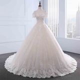 off The Shoulder Lace Beading Bridal Gown Wedding Dresses