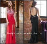 Design Evening Dress Backless Crystals Party Prom Gown E81064