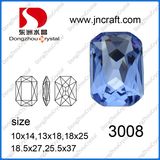 Point Back Octagon Crystal Bead for Wedding Dress