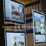 Slim Acrylic Sheet with Crystal Glass LED Display Board