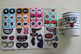 Cute Cartoon Silicone Stickers for Cup/Window