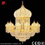 Traditional Crystal Chandelier with Glass Decoration Wl-820145