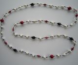 Fashion Pearl Necklace, Costume Pearl Jewelry, Crystal Necklace