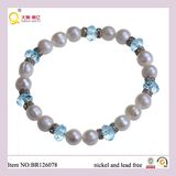 Classic 8-9mm Freshwater Pearl and Crystal Bracelet, Fashion Bracelert as Mother's Day Gift