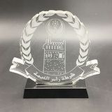 Grain Crystal Trophy on Black Base