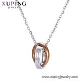 44378 Fashion Xuping Elegant 24K Gold-Plated Necklaces with Flower in Environmental Copper