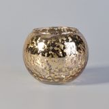 High End Candle Jar with Gold Mercury