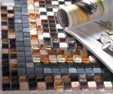 15X15X8mm Bathroom Mirror Decoration Glass Mix Stone Mosaic (M815001)