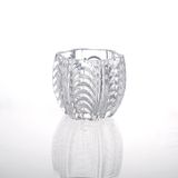 Hexagon Crystal Glass Candle Vessel