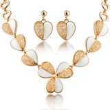 Fashion Wedding Crystal Gold Plated Jewellery Set 18K Gold Jewelry