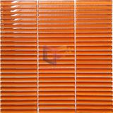 Bright Orange Strip Glass Mosaic Tile (PT106)
