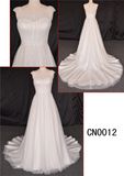 Elegant A-Line Wedding Dress Beaded