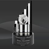 Stepping Stone Crystal Globe Award (SCT-K460-GL)