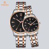 Fashion Couple Watch Stainless Steel Case Quartz Watch 70020