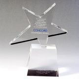 Star Shape Crystal Award/Medal with Laser Engrave