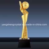 New Crystal Globe Resin Trophy