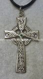 Zinc Alloy Celtic Cross Pendant (with colorful crystals)