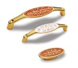Zinc Alloy Furniture Hardware Luxury Crystal Door Pull Handles
