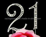 Sparkly Vintage Number Wedding Cake Topper Birthday Anniversary