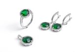 925 Sterling Silver Jewelry Set with CZ
