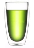 Double Wall Clear Cup 450ml Large Glass Coffee Mug