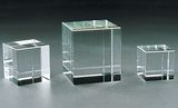 Customized Blank Crystal Glass Block Cube for 3D Laser Engraving or Sandblasting