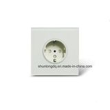 EU Standard Wall Power Socket, Black Tempered Crystal Glass Panel, Manufacturer of 16A Wall Outlet 250V
