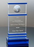 Blue Optical Crystal Earth Cup