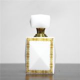 White 12ml Crystal Perfume Oil Bottle Pocket Size