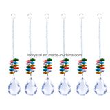 Clear Crystal Octagonal Bead String Garland Chandelier Beads Hanging for Wedding Festive Christmas Tree Decoration