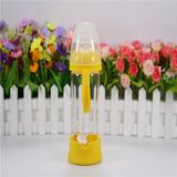 270ml Crystal Diamond Baby Glass Bottle with Bottom Set
