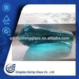 Clear Light Blue Glass Rocks for Garden Decoration
