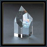 Top Slant Blank Crystal Block for Engraving