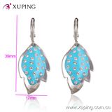 Xuping Wholesale Fashion New Ladies Leaf Rhinestone Jewelry Earrings Eardrop -26458