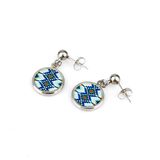 Discount New Design Stainless Steel Gold Plated Earrings Studded with Crystals