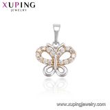33706 Multicolor Elegant Pear CZ Flower-Shaped Fashion Imitation Jewelry Necklace Pendant