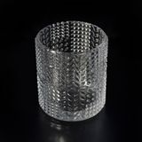 High End Candle Jar with Unique Leaf Embossed Pattern