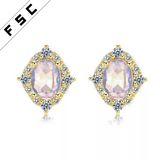 Latest Design Elegant Stud Earrings Silver Plated Noblesse Earrings for Ladies